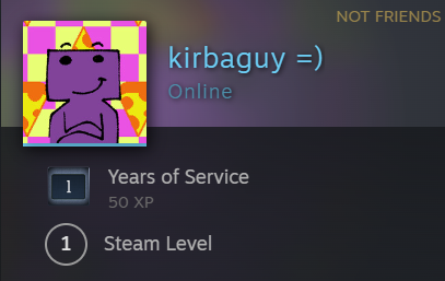 Kirbaguy Steam Profile